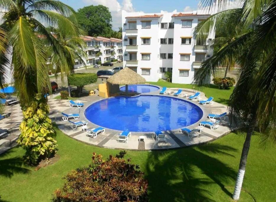 マンサニージョMagnifico Departamento, Cocina Equipada, 2 Recamaras 2 Banos , Hasta 6 Personas, 3 Albercas, Playa A 50 Mts Wifi, Aire Acondicionadoアパートメント エクステリア 写真