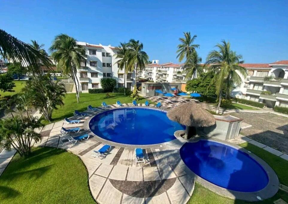 マンサニージョMagnifico Departamento, Cocina Equipada, 2 Recamaras 2 Banos , Hasta 6 Personas, 3 Albercas, Playa A 50 Mts Wifi, Aire Acondicionadoアパートメント エクステリア 写真