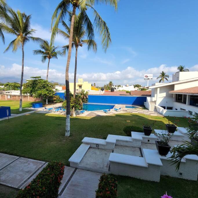 マンサニージョMagnifico Departamento, Cocina Equipada, 2 Recamaras 2 Banos , Hasta 6 Personas, 3 Albercas, Playa A 50 Mts Wifi, Aire Acondicionadoアパートメント エクステリア 写真